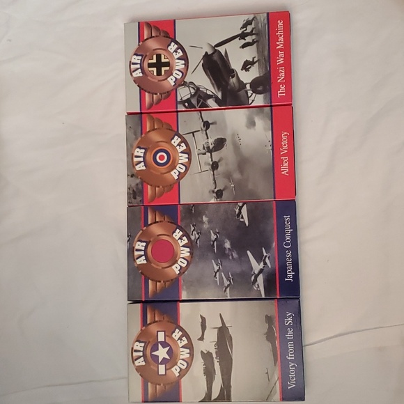 :4 VHS CBS video air power allied victory Nazi War Machine Japanese Conquest Sky - Picture 3 of 13